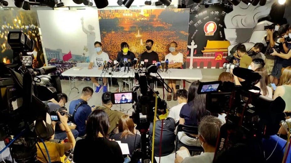 有人認同支聯會應解散，既因「支聯會已完成它的歷史任務」，還應該保留長遠的希望。（支聯會Facebook圖片）