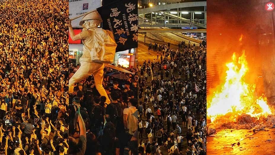 緊急法禁蒙面火上加油 18區「香港人反抗」 "Hong Kong People Resist" Citywide as Emergency Law Mask Ban Escalates Conflicts