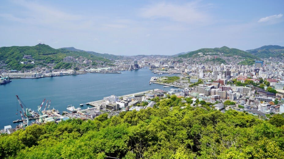 哥拉巴園地理位置優越，可以俯瞰整個長崎港。（Shutterstock）