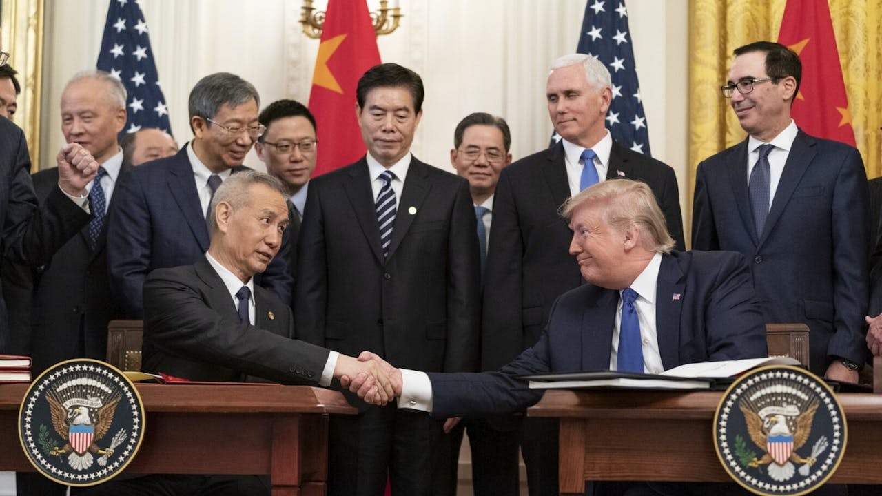 第二階段涉及知識產權，開放金融等難題，根本無可能傾得妥。（亞新社）