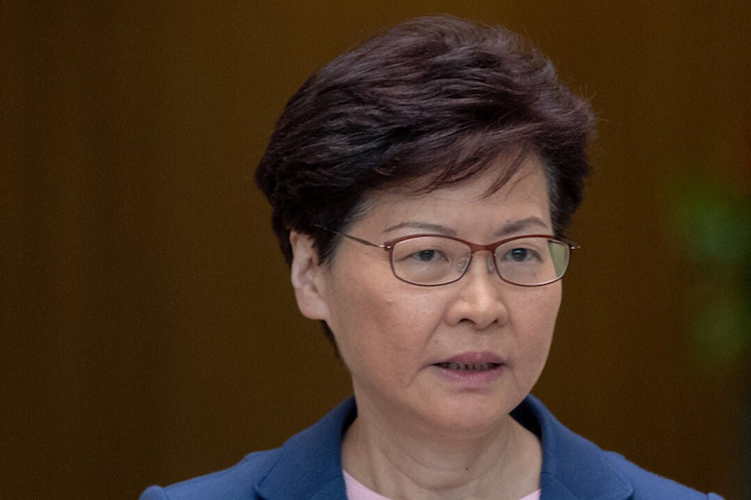 如果林鄭能早在社運爆發初期撤回修例，香港已不會發生現時的政治危機。（亞新社）