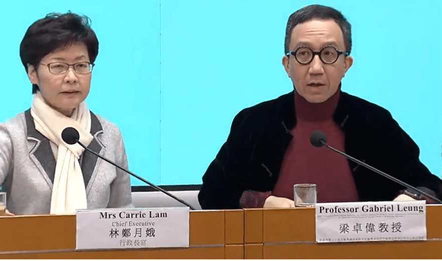 日前我在政府記者會上，輕率回答有關口罩的提問，事後回想，我應該更謹慎回答問題，準確指出配帶口罩的目的及重要性。（NowTV新聞截圖）