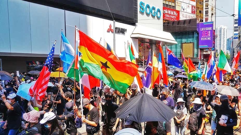 10.1國殤大遊行 禁不了 逼爆港島 National Day Protest March is On Despite Ban, Flooding Streets of Hong Kong