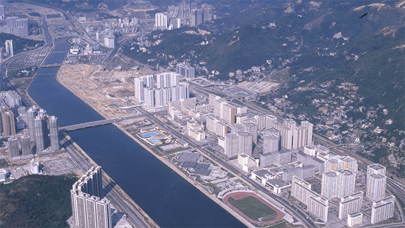 華懋集團的富豪花園和好運中心是沙田新市鎮的地標之一。（網絡圖片）
