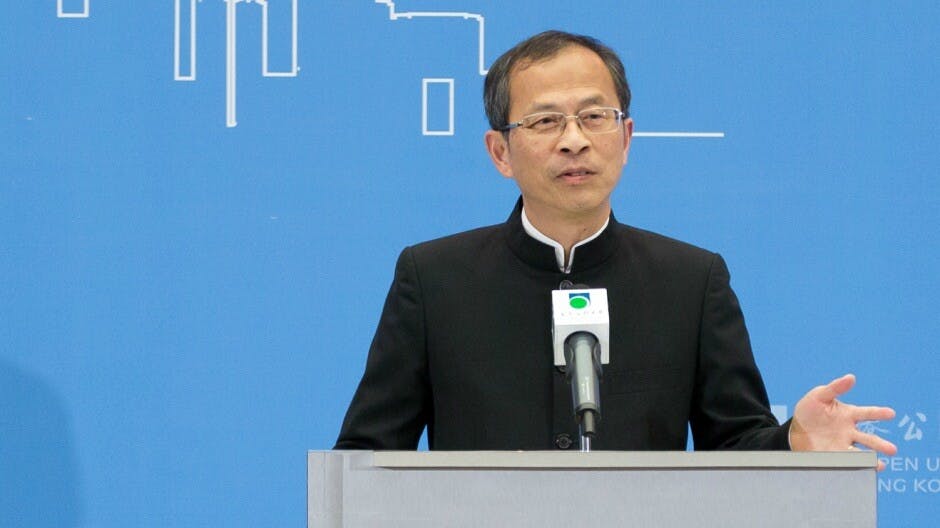前立法會主席曾鈺成(香港公開大學提供）