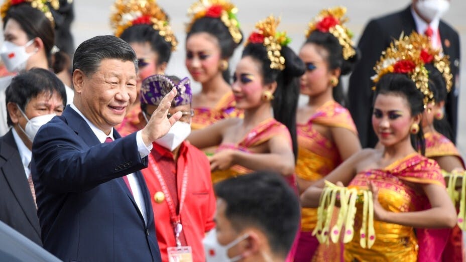 作者指出，中國提出全球文明倡議得到共鳴。圖為國家主席習近平出席G20峰會。（亞新社）