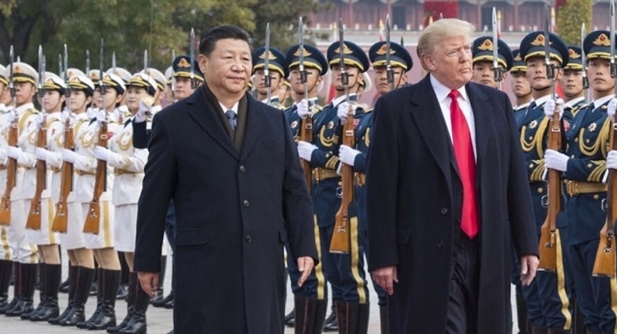 近日特朗普宣佈將於今年5月前與朝鮮領導人金正恩直接會晤，倘若成事，或會成為中美新冷戰的起點。（亞新社）