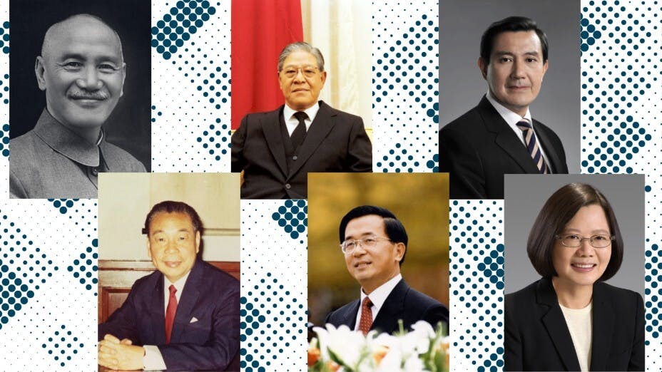 作者認為，台灣領導人大都沒有智慧管理台灣。（台灣總統府圖片合成）