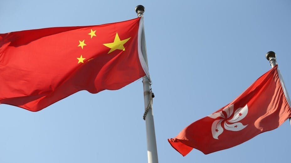 港隊冰球錦標賽再出現播錯國歌事件。（亞新社）
