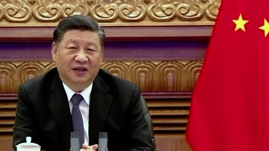 習近平強調，台灣問題是中美關係一條不可逾越的紅線。（亞新社）