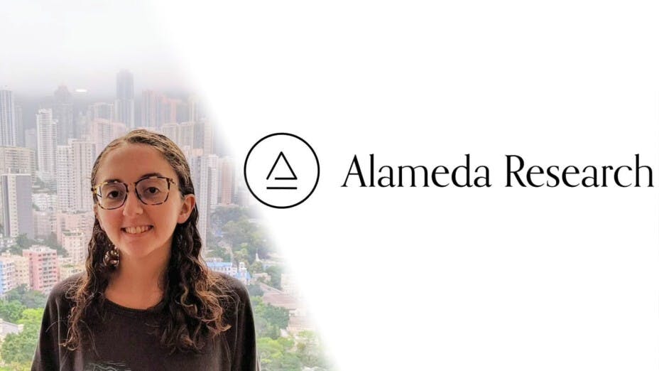 FTX的關連對冲基金Alameda Research 的前 CEO 卡羅琳·埃里森（Caroline Ellison）。現年29 歲的埃里森承認了多項欺詐和洗錢罪，現已被轉作控方證人。（灼見名家製圖）