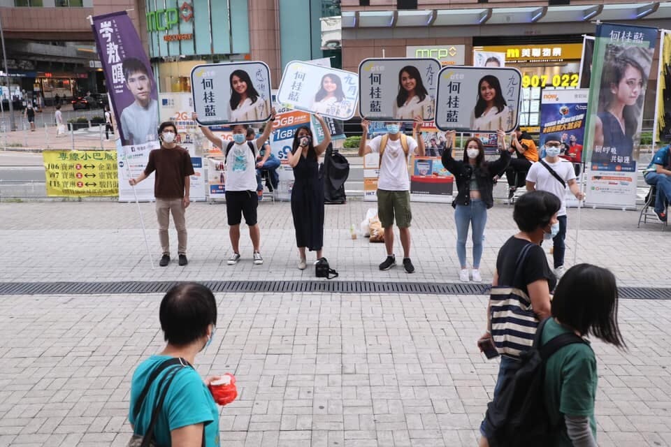 反對派或者「泛民主派」也有愛國者，但他們不可以只靠貼上「民主派」的標籤便贏得選票。（亞新社）