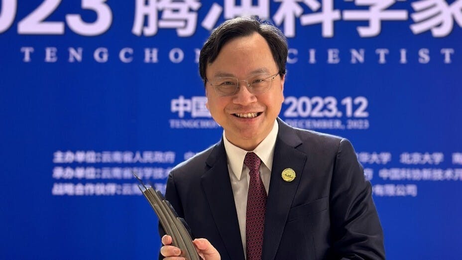 盧煜明教授成為首屆得獎人，以表彰他在液體活檢領域的科研成就。（中大提供圖片）