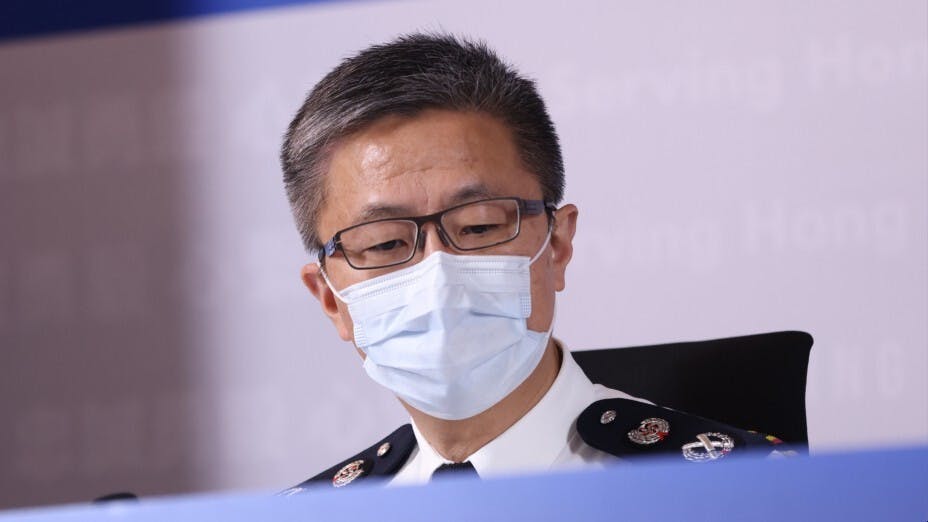 蕭處長希望各位市民能夠支援警隊。（亞新社）