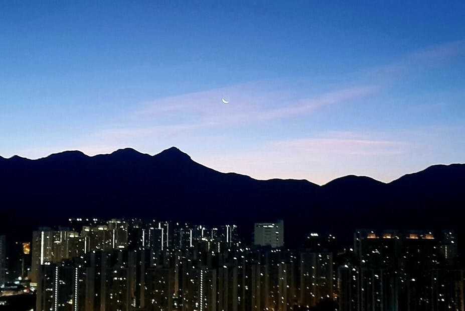 2022年冬至的月光。