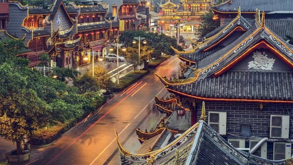 成都琴台路美景。（Shutterstock）