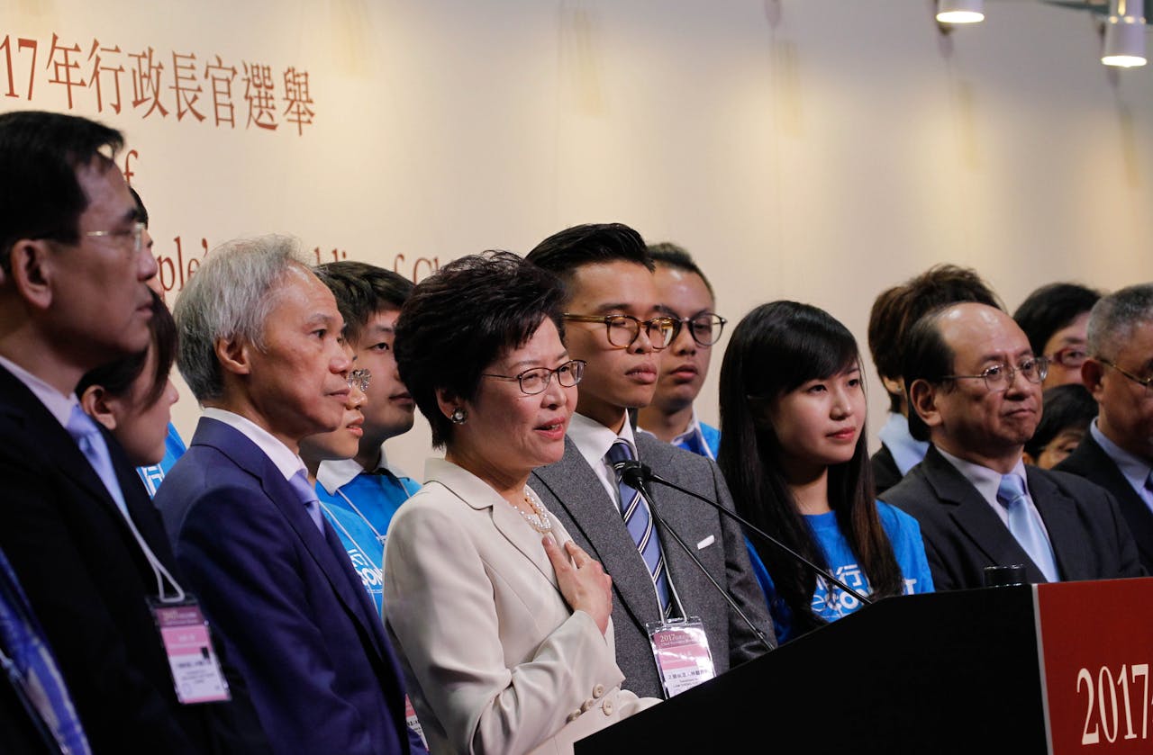 第五屆行政長官林鄭月娥（亞新社）