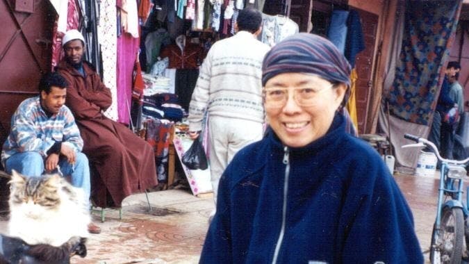2003年西西在摩洛哥。（何福仁提供圖片）