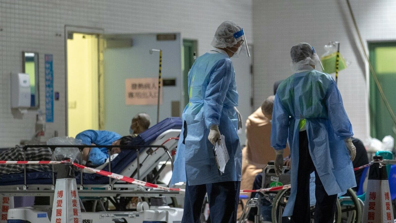 第5波疫情以來，不幸去世的多是長者，而且以沒接種疫苗的長者最多。（亞新社）