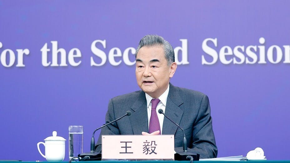 王毅表示，中歐沒有根本利益衝突，亦沒有地緣戰略矛盾，雙方共同利益遠遠大於分歧。（外交部圖片）