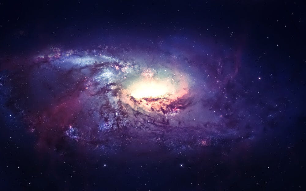 大宇宙有許多小宇宙，億萬年來，大小宇宙中有很多大爆炸，釋放很多弦絲般的放射能量。（shutterstock）