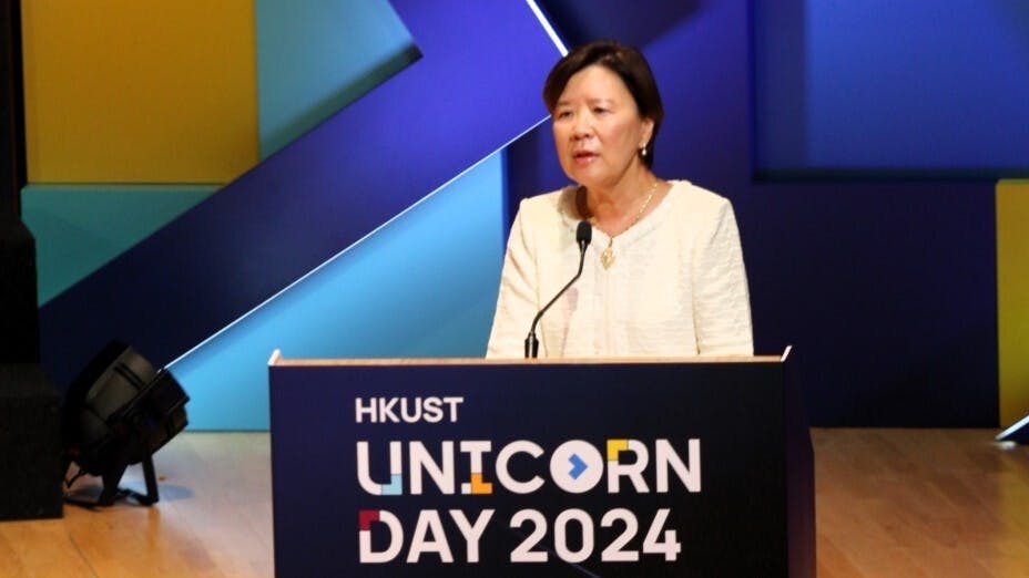 科大校長葉玉如教授表示，科大積極增撥資源，支持校內初創企業家及具知識轉移潛能的研究項目。