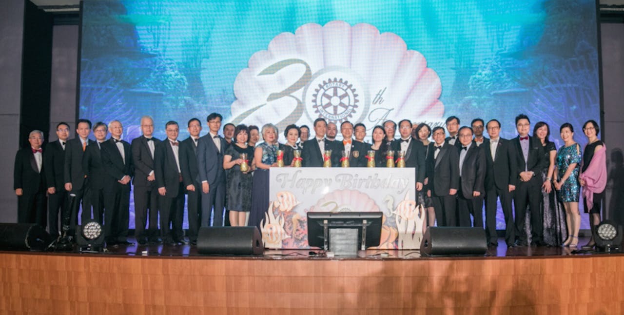 香港海港扶輪社30周年慶典，於香港富豪機場酒店舉行。