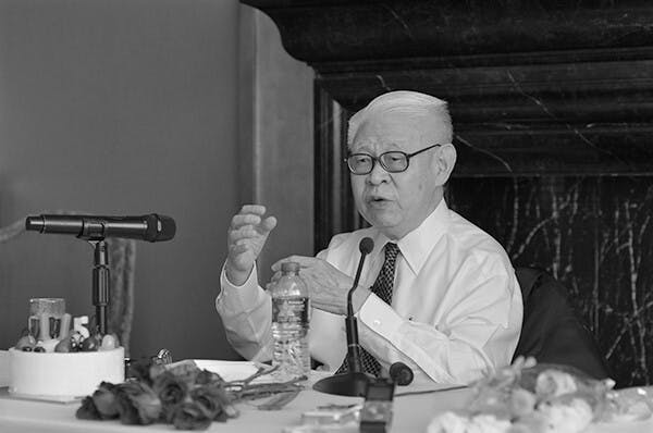 林先生反對全盤西化論，主張中國傳統文化的「創造性轉化」。（獨立中文筆會圖片）