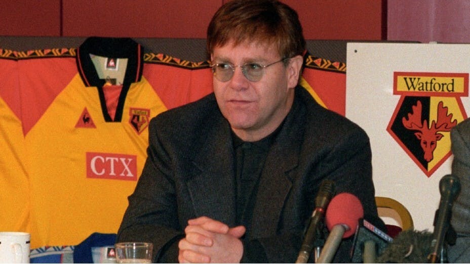 Elton John曾經是屈福特足球會的主席。（屈福特足球會圖片）