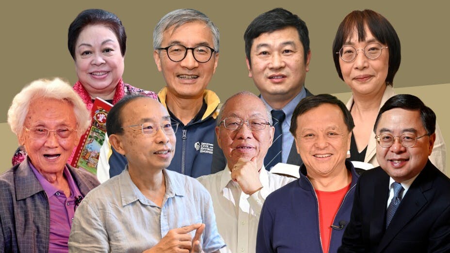 回顧2023年最受歡迎十大專訪報道。（灼見名家製圖）