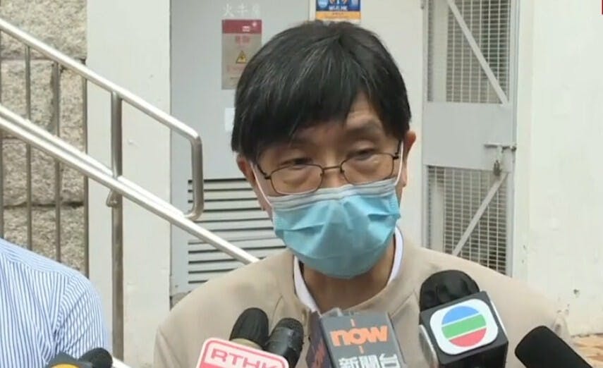 港大微生物學系講座教授袁國勇表示，令人擔心可能出現空氣傳播。（有線電視新聞截圖）