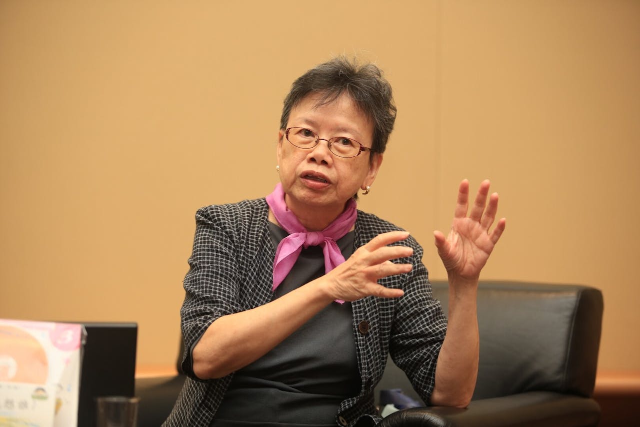 香港書展邀請青田教育中心創辦人韋惠英，分享如何幫助學齡前兒童的孩子打好讀、寫中文的基礎。