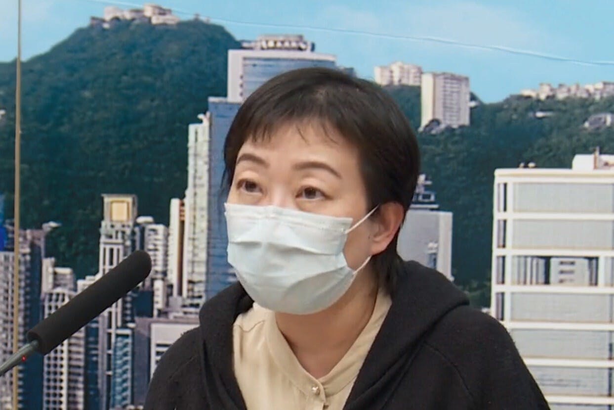 張竹君表示，新增本地個案中，部分與港泰護老中心群組有關。（有線電視新聞截圖）