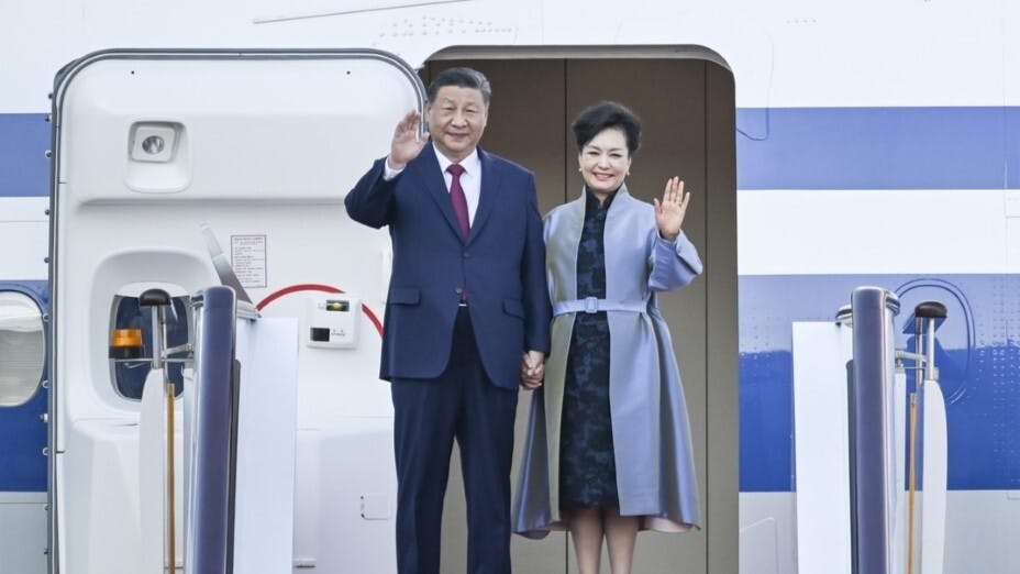 習近平訪澳行程首天在機場發表講話時表示，每次到澳門都感到十分高興。（澳門新聞局）