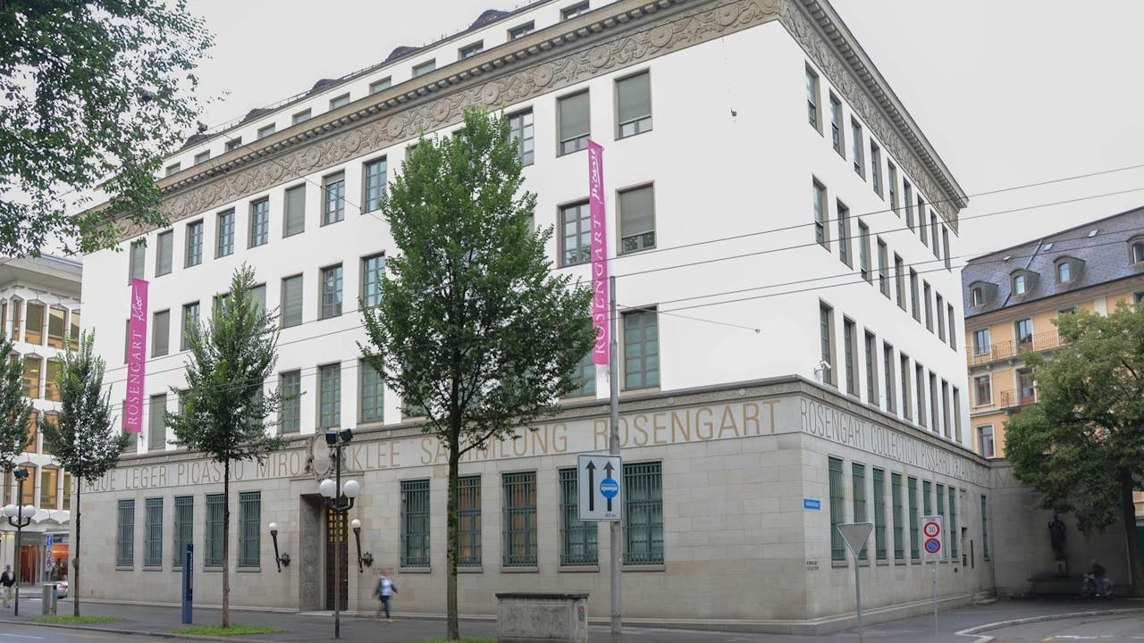 The rosengart Collection Lucerne上下層共六個展廳。（The rosengart Collection Lucerne）