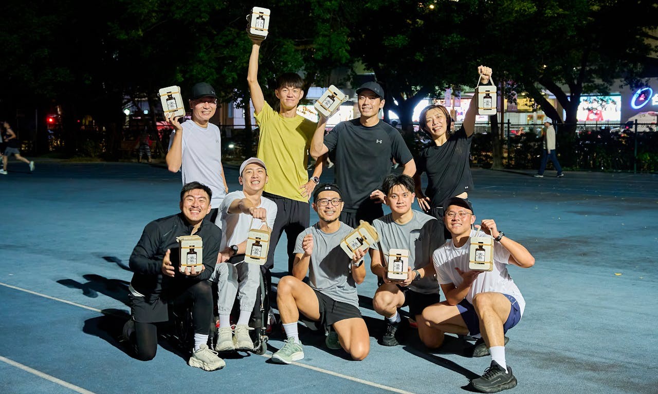 提起1%勇氣站上起跑點，已經勝過0%什麼都不做，台北馬倒數計時，未來大人物跑團衝吧！