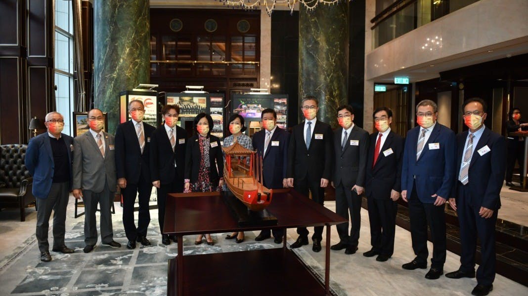 紅頭船是本港潮州先人移民奮鬥史的象徵，更是中華民族自強不息的標誌。（香港潮州商會圖片）