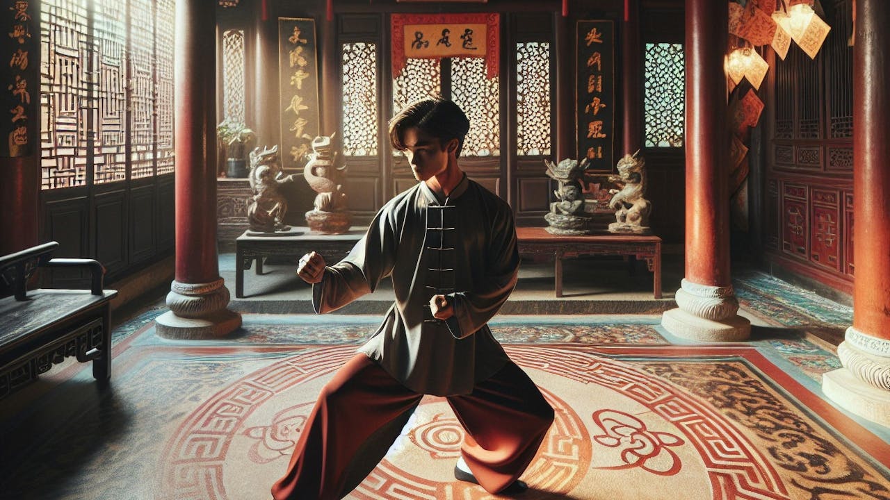 韋行規年少時好武術，練得一身本領。（Shutterstock AI生成）