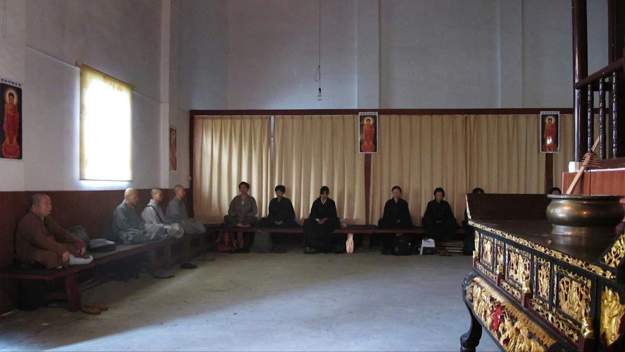 常人禪坐時心安定下來，就比較容易想到辦法。（作者提供）