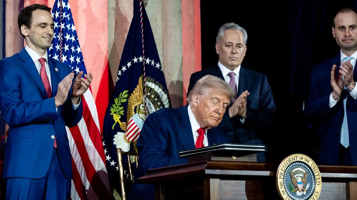 如果從亨廷頓的文明衝突論來理解MAGA運動和特朗普的《大而美》法案，是否可以看到其更為深一層次的意義呢？（白宮圖片）