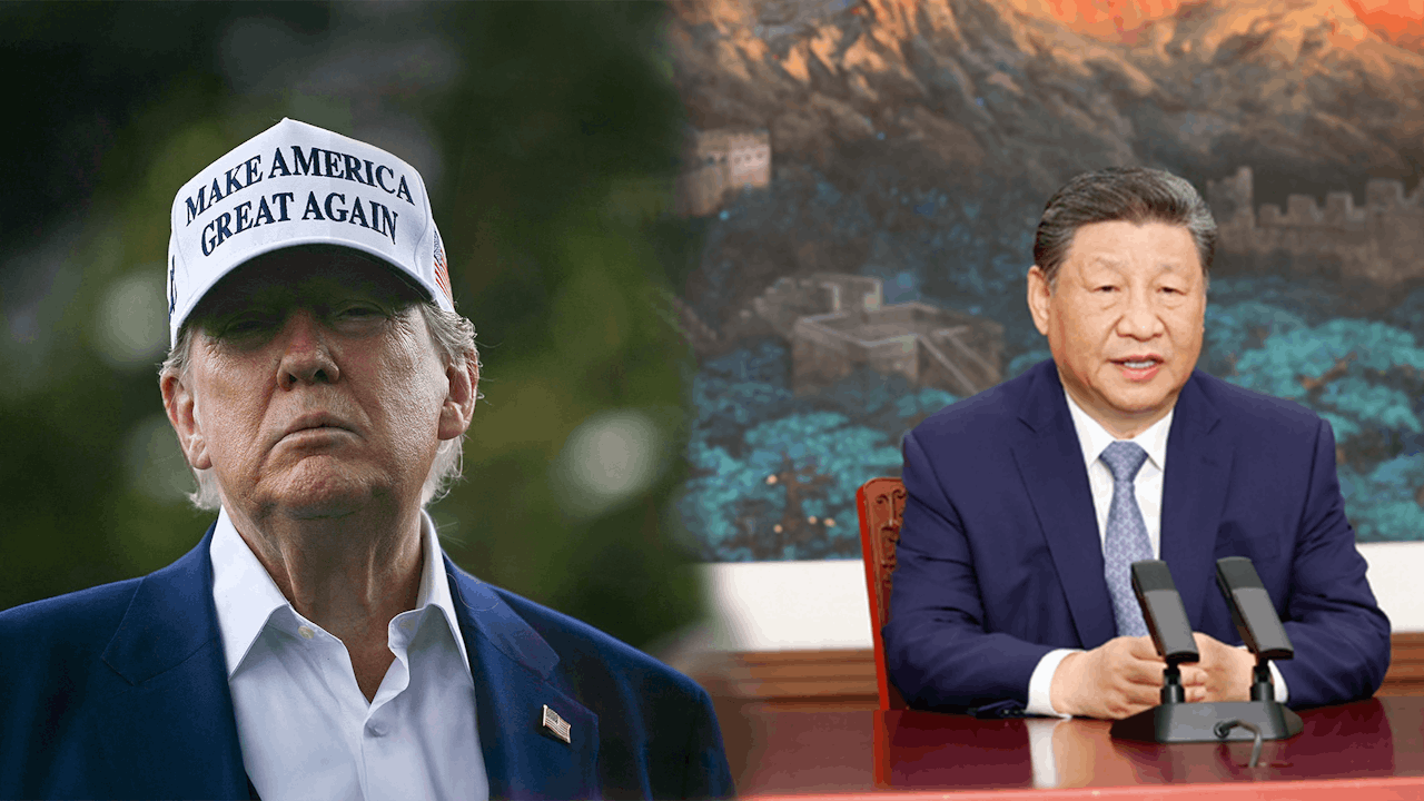 今天的世界舞台,儘管表現出「群雄崛起、群雄逐鹿」的亂象,但中美兩國無疑是主角。(灼見製圖:Shutterstock、中國政府網)