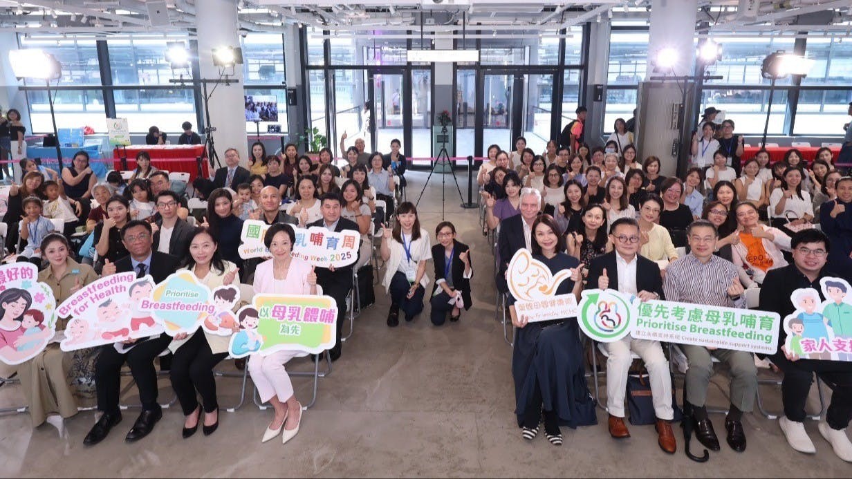 UNICEF HK一直與社會各界攜手，以不同形式推動公眾支持母乳餵哺。（作者提供）