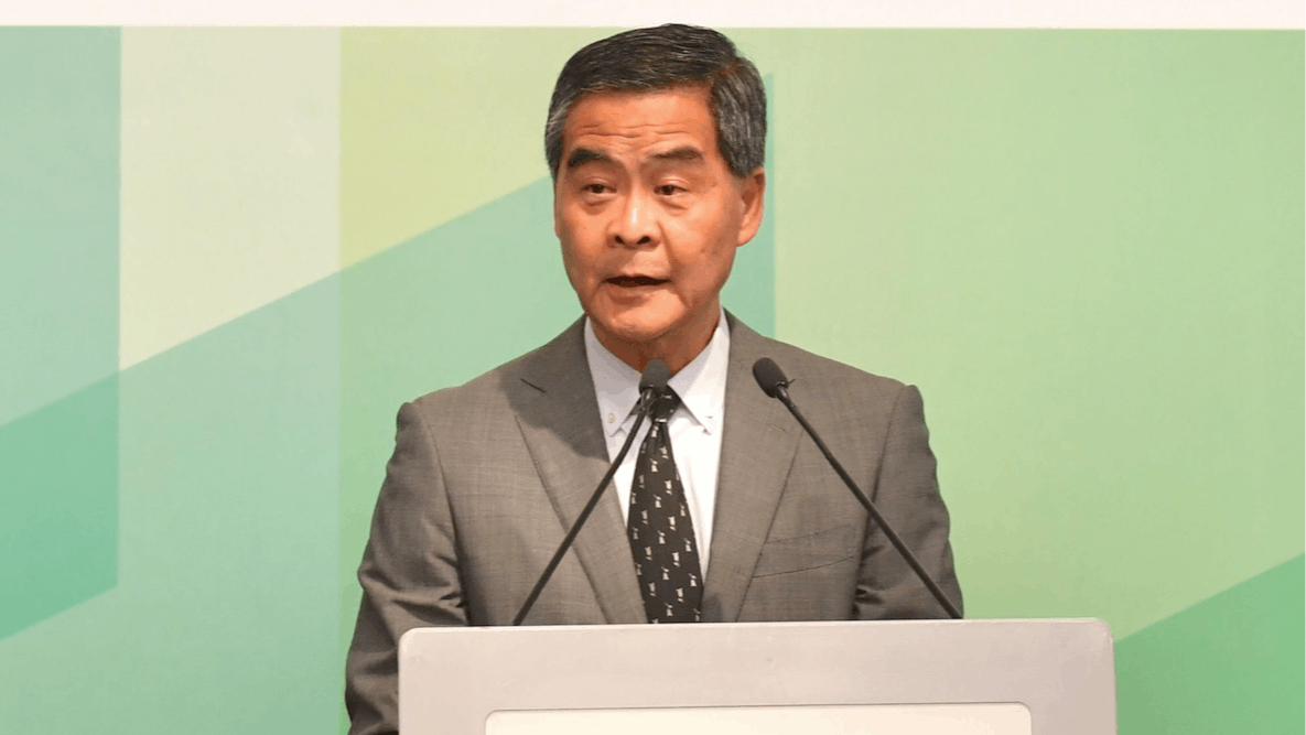 梁振英乃是重建「香港營」的關鍵議政者。（政府新聞網）