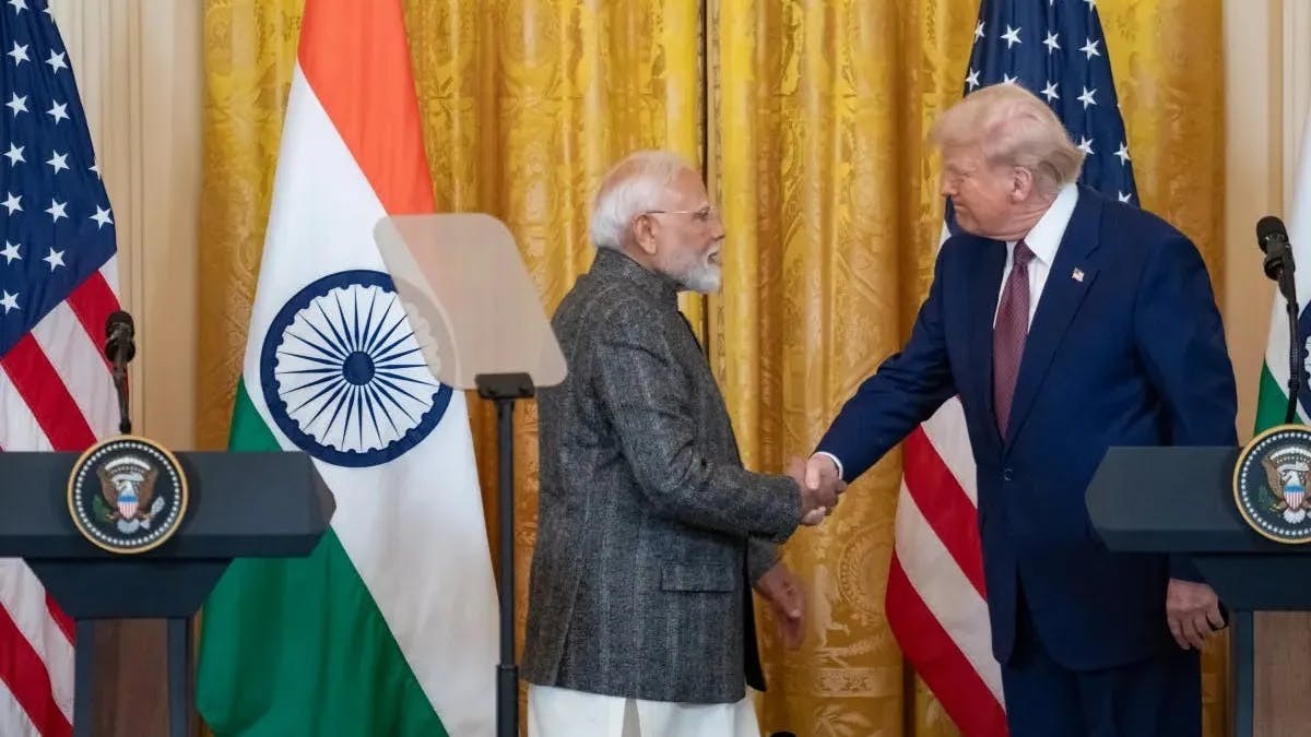 特朗普曾稱莫迪為好朋友，但是在歷經5輪的談判之後，這對好朋友卻撕破了臉。（白宮圖片）