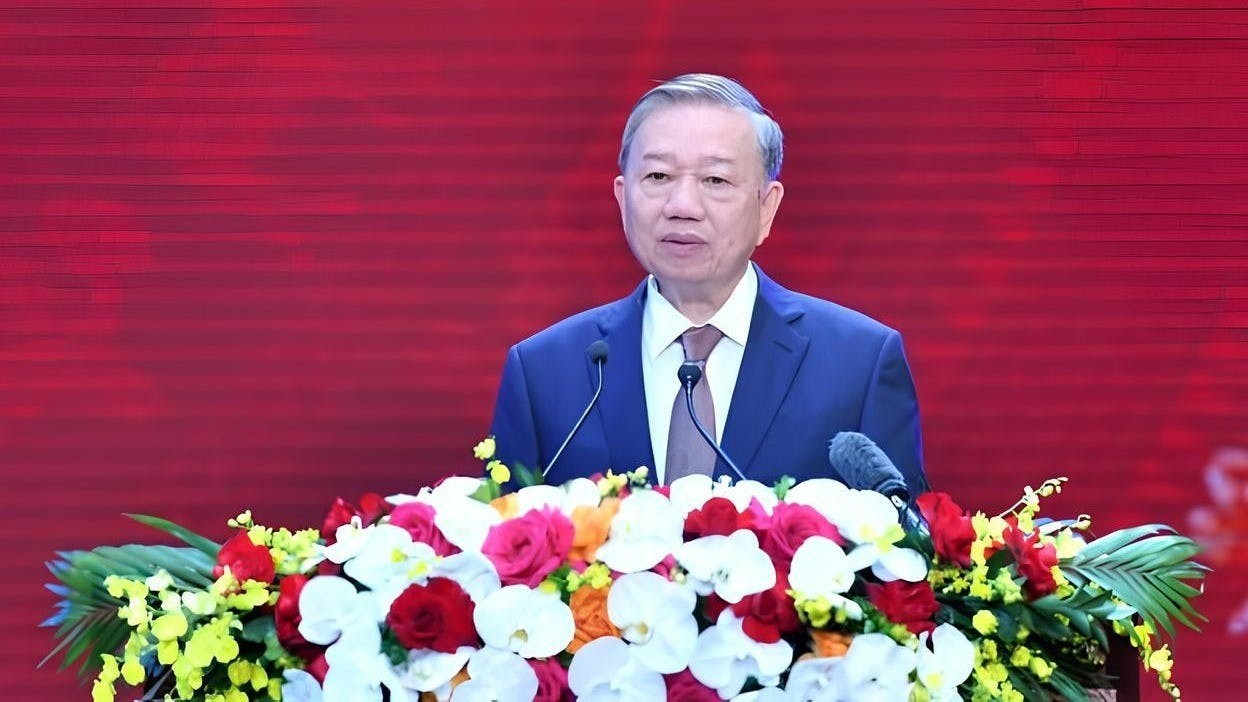 蘇林上任一年來，他以反腐為名清洗政敵，全面掌控政局，但改革卻陷入「不敢貪也不敢做事」的僵局。（越南政府新聞網）