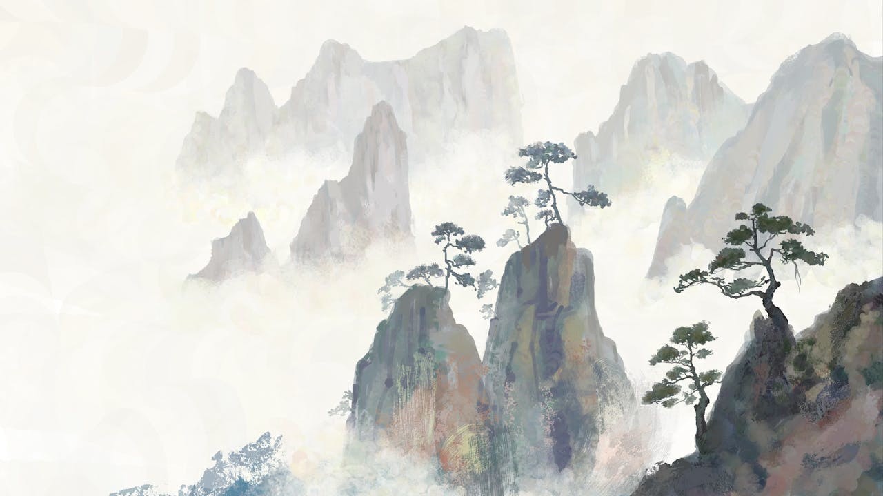 人生，恰似一幅緩緩展開的水墨畫卷，我們總渴望每一筆都是濃墨重彩，卻往往忽略了最微妙的空白之美。（Shutterstock）