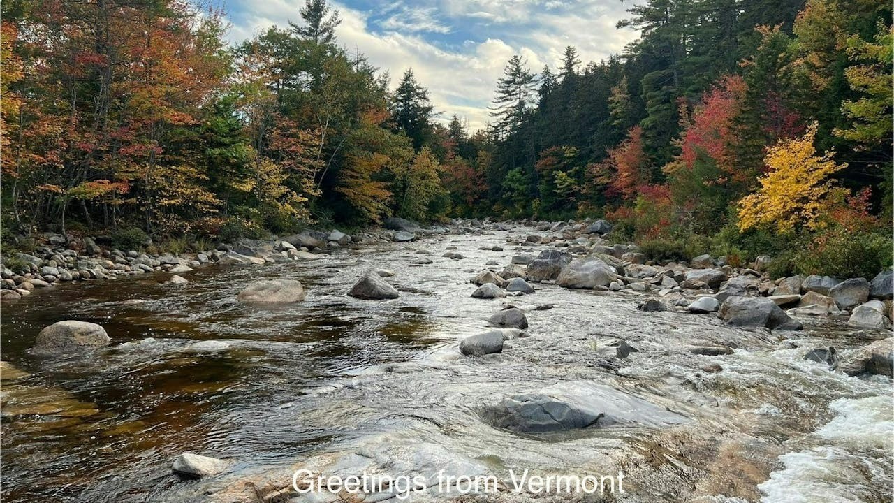 中秋節前夕，收到Robert來自Vermont的祝賀。