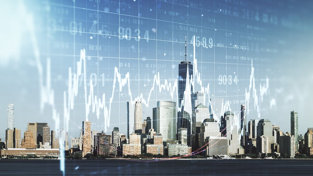 2025年9月全球股市市值高達127萬億美元,美國佔64萬億美元。(Shutterstock)