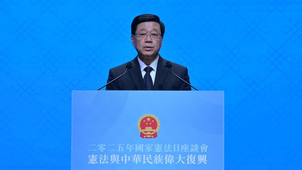 特首李家超表示,會將今次的悲痛教訓轉化為強化城市安全、改革制度的具體措施。(政府新聞處)