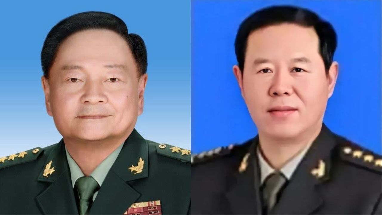 張又俠(左)和劉振立(右)因涉嫌「嚴重違紀違法」被立案審查調查。(中國國防部)